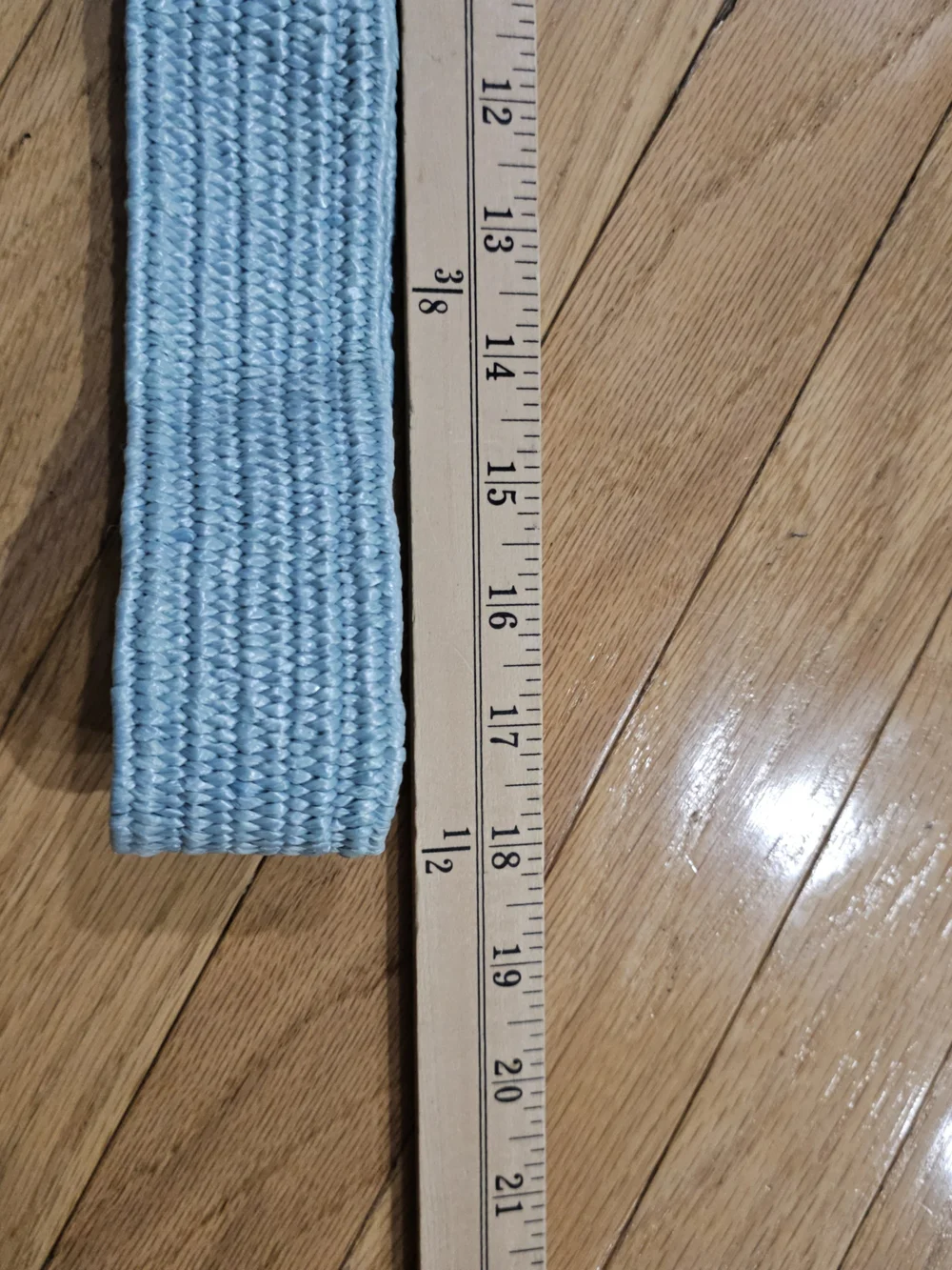 Light Mint /Teal Braided Round-Buckle Women's Belt Stretchy BOHO